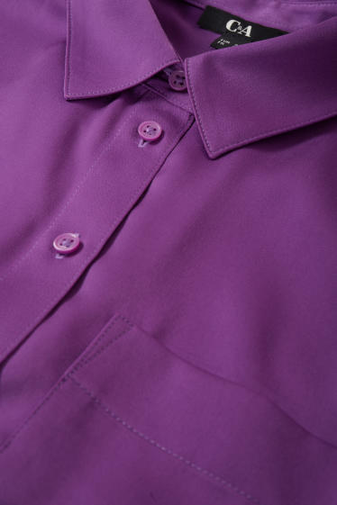 Damen - Satin-Bluse - violett