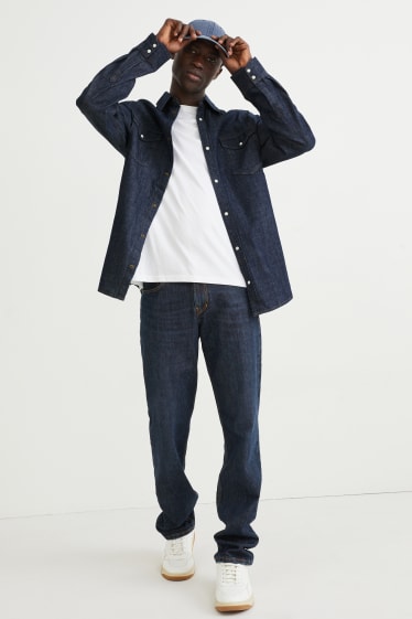 Herren - Jeanshemd - Regular Fit - Kent - jeans-dunkelblau