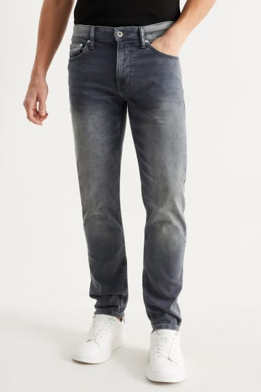 Men - Slim jeans - Flex jog denim - LYCRA® - denim-light gray