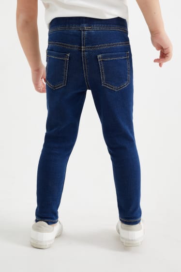 Filles - Lot de 2 - jegging jeans - skinny fit - jean bleu foncé