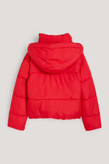Clockhouse niñas - CLOCKHOUSE - chaqueta acolchada con capucha - rojo claro
