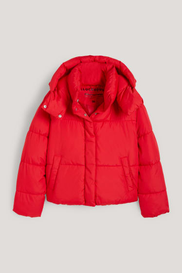 Clockhouse Girls - CLOCKHOUSE - quilted jacket with hood - light red
