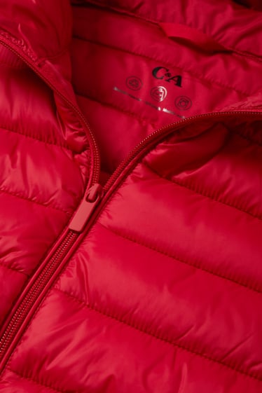 Dames - Lange bodywarmer - rood