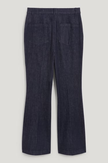 Damen - Flared Jeans - High Waist - jeans-dunkelblau