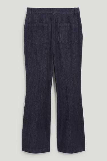 Mujer - Flared jeans - high waist - vaqueros - azul oscuro