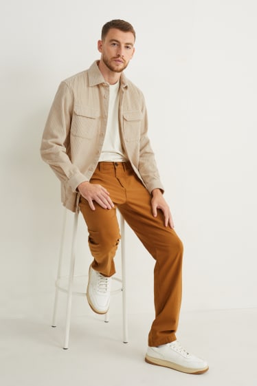 Herren - Cordhemd - hellbeige