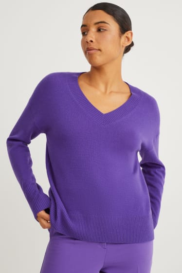 Mujer - Jersey de cachemir - lila