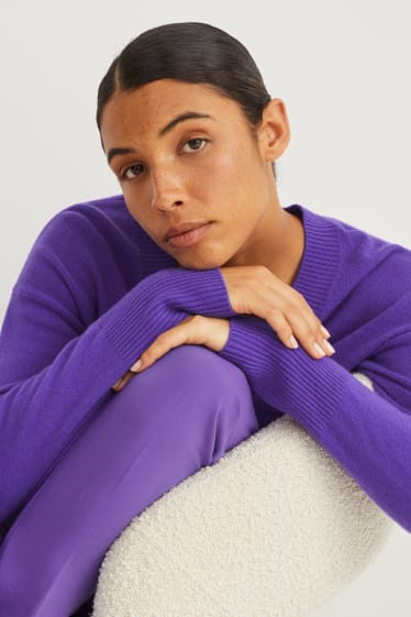 Mujer - Jersey de cachemir - lila