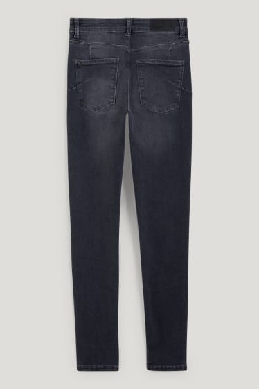 Femmes - Skinny jean - mid waist - shaping jean - LYCRA® - jean gris foncé