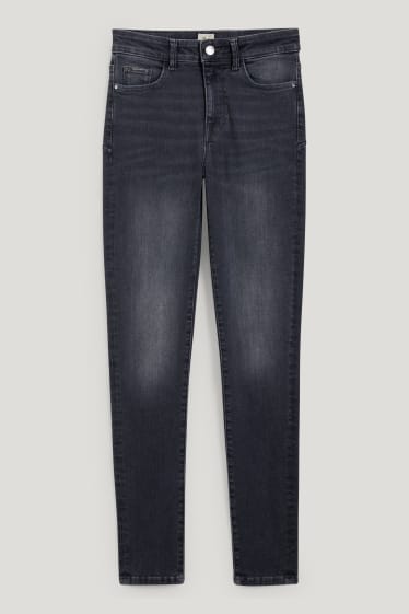 Femmes - Skinny jean - mid waist - shaping jean - LYCRA® - jean gris foncé