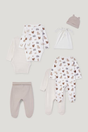Exklusiv Online - Erstlings-Set mit Geschenkbeutel - 7 teilig - weiß
