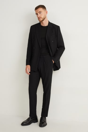 Heren - Colbert uit het combi-systeem - slim fit - Flex - stretch - Mix & Match - zwart