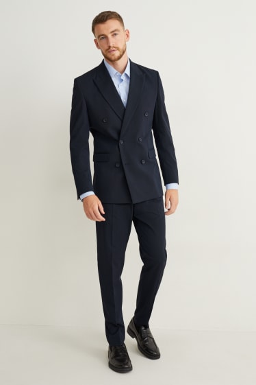 Herren - Baukasten-Sakko - Regular Fit - Flex - Stretch - Mix & Match - dunkelblau