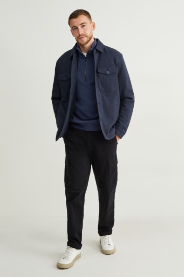 Herren - Pullover - dunkelblau