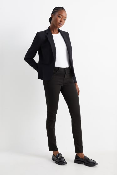 Mujer - Slim jeans - mid waist - efecto moldeador - LYCRA® - negro