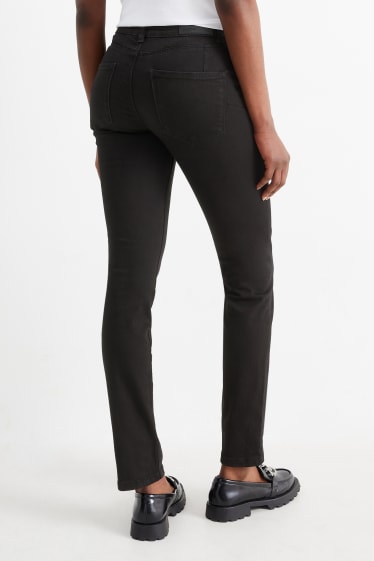 Mujer - Slim jeans - mid waist - efecto moldeador - LYCRA® - negro