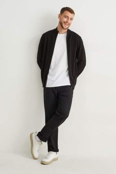 Herren - Strickjacke - schwarz