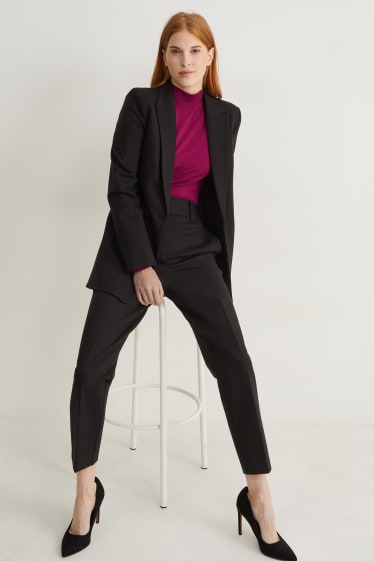Dames - Blazer - regular fit - zwart