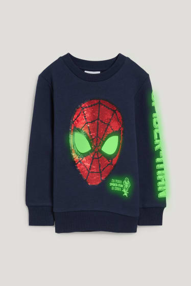 Toddler Boys - Spider-Man - Sweatshirt - Glow in the dark - dunkelblau