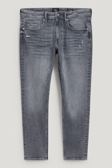 Heren - Tapered jeans - LYCRA® - jeansgrijs