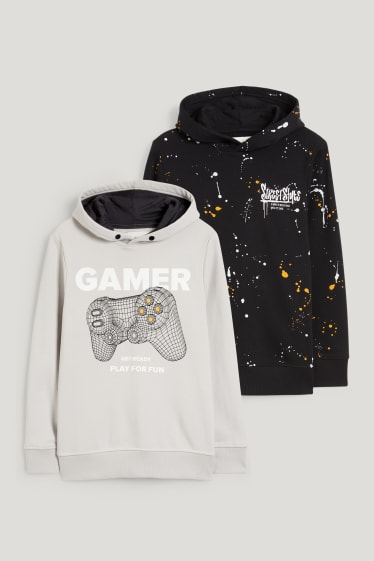 Kids Boys - Multipack 2er - Hoodie - hellgrau