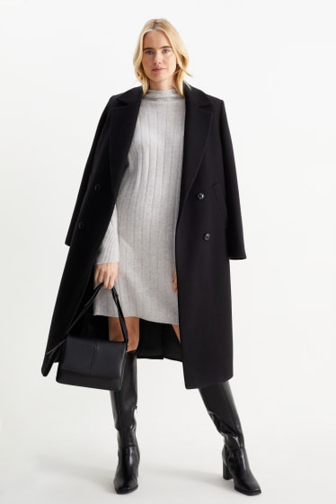 Femmes - Robe en cachemire - gris clair