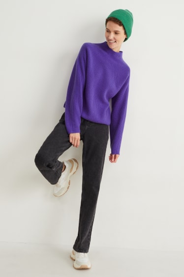 Damen - Kaschmir-Pullover - lila