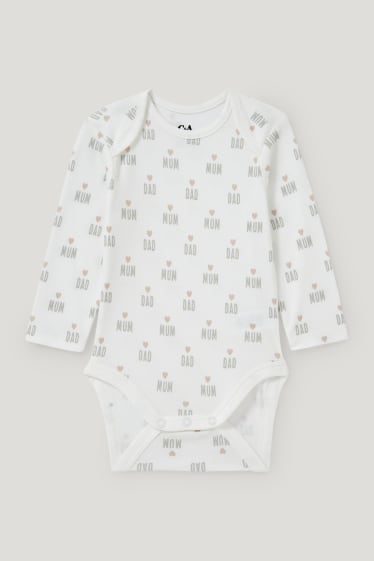Baby Girls - Strampler-Set - 2 teilig - hellgrau-melange