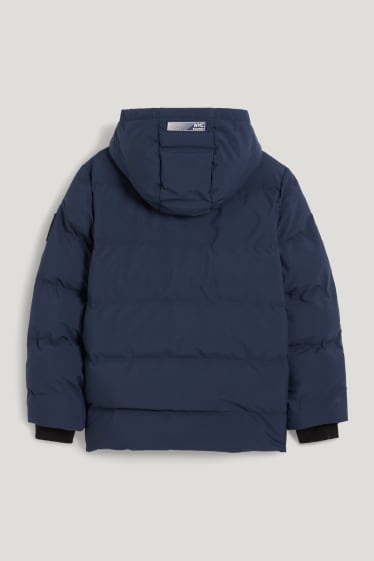 Reverskraag - Gewatteerde jas met capuchon - donkerblauw