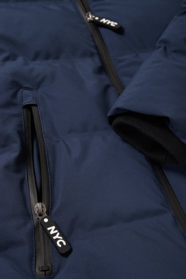 Reverskraag - Gewatteerde jas met capuchon - donkerblauw