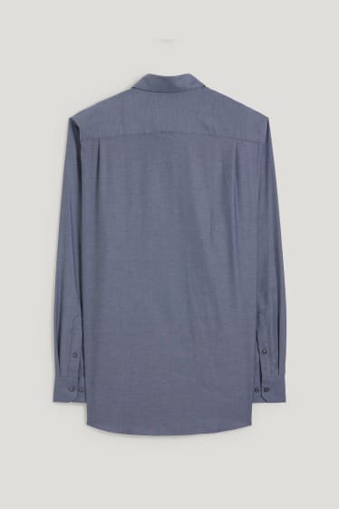 Men - Oxford shirt - regular fit - Kent collar - easy-iron - dark blue
