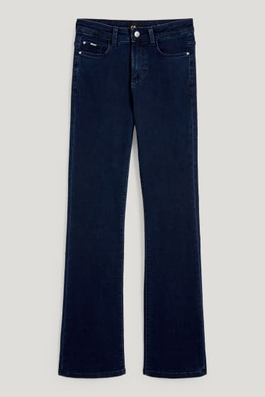Femmes - Jean bootcut - mid waist - jean bleu foncé
