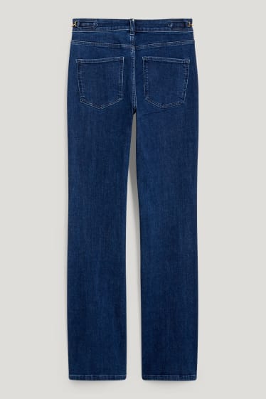 Femmes - Jean bootcut - high waist - jean bleu