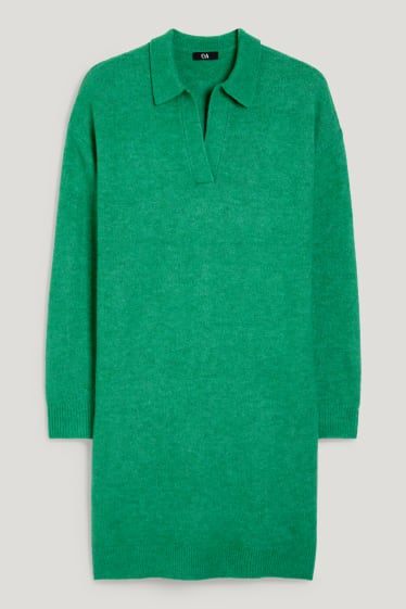Damen - Strickkleid - grün