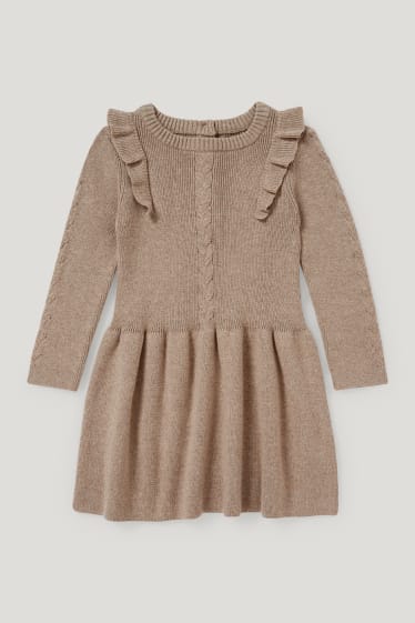 Baby Girls - Baby-Outfit - 2 teilig - beige