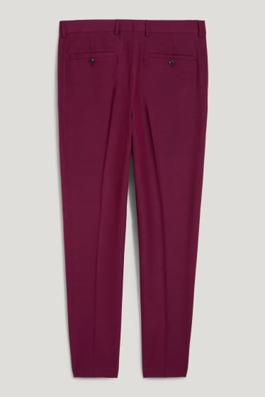 Hombre - Pantalón de vestir - colección modular - slim fit - Flex - elástico - violeta