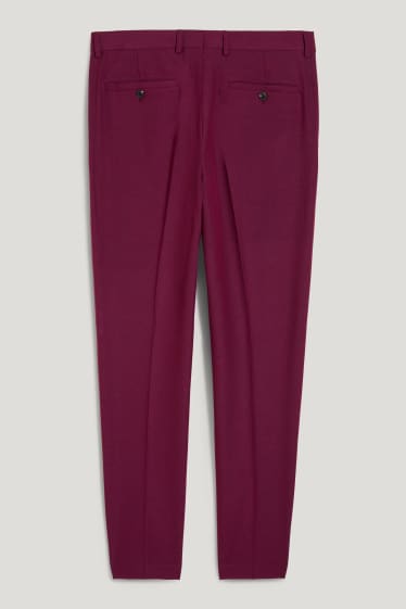 Heren - Broek uit het combi-systeem - slim fit - Flex - stretch - paars