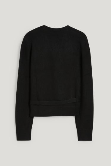 Damen - Strickjacke - schwarz