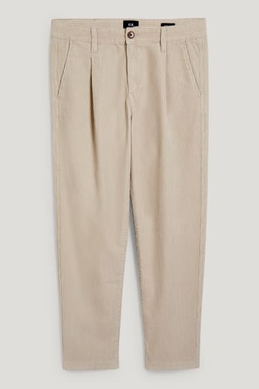 Herren - Cord-Chino - Tapered Fit - hellbeige