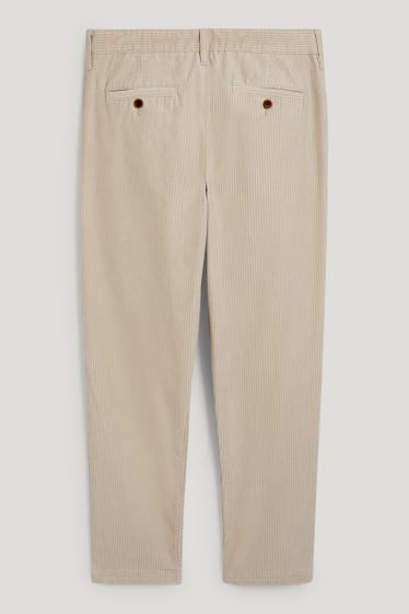 Herren - Cord-Chino - Tapered Fit - hellbeige