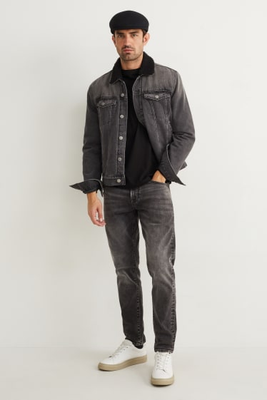 Herren - Langarmshirt - schwarz