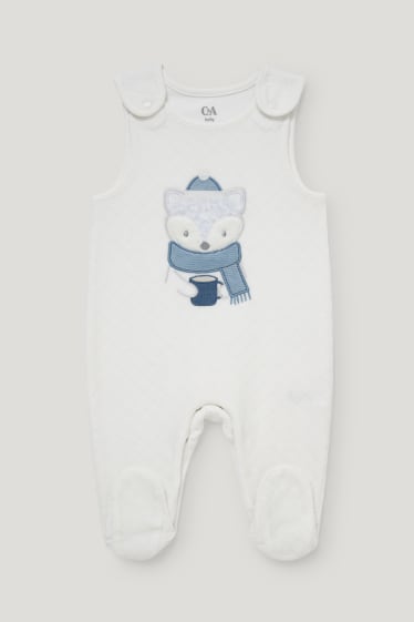 Baby Boys - Strampler-Set - 2 teilig - cremeweiß