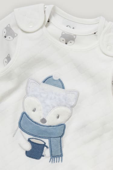 Baby Boys - Strampler-Set - 2 teilig - cremeweiß