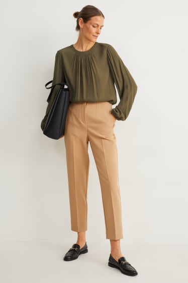 Mujer - Blusa - verde oscuro
