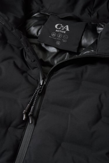 Femmes - Veste à coquille souple à capuche - noir