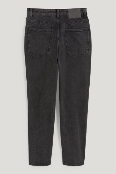 Mujer - Mom jeans - high waist - vaqueros - gris