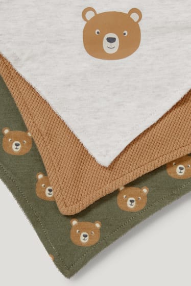 Baby Boys - Multipack of 3 - baby triangular scarf - light beige