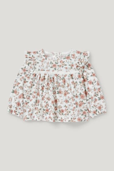 Baby Girls - Baby-Outfit - 3 teilig - cremeweiß