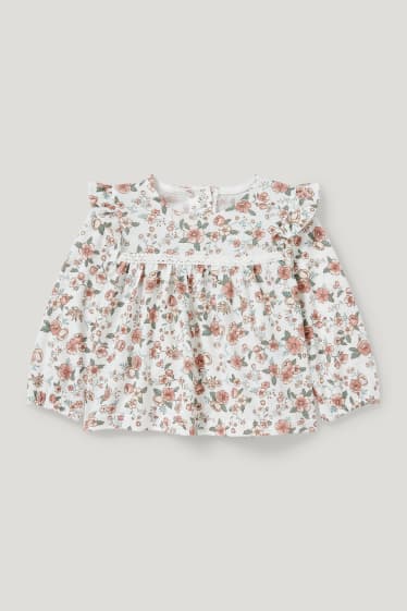 Baby Girls - Baby-Outfit - 3 teilig - cremeweiß
