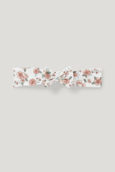 Baby Girls - Baby-Outfit - 3 teilig - cremeweiß